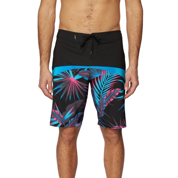 O'Neill Other - O’Neill Hyperfreak 20” Black Tropical Print Beach Surf Swim Boatdshorts 40 NWT